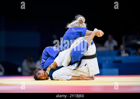 Paris, France. 05th Sep, 2024. Illustration of Para Judo at the 2024 Paralympic Games of Paris 2024. Photo by Tomas Stevens/ABACAPRESS.COM Credit: Abaca Press/Alamy Live News Stock Photo