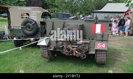 The Universal Carrier, also known as the Bren Gun Carrier and sometimes simply the Bren Carrier from the light machine gun armament. Stock Photo