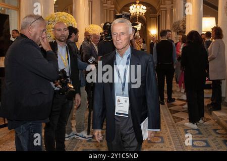 Como, Italia. 06th Sep, 2024. Nella foto Riccardo Illy Presidente del Polo del GustoComo - Italia - Cronaca - Economia - Politica Venerdì, 06 Settembre, 2024 (Foto di Marco Ottico/Lapresse) 50th Edition of the Ambrosetti Annual Forum in Cernobbio 2024 - First Day Como, Italy - News - Economy - Political Friday, 06 September, 2024 (Photo by Marco Ottico/Lapresse) Credit: LaPresse/Alamy Live News Stock Photo