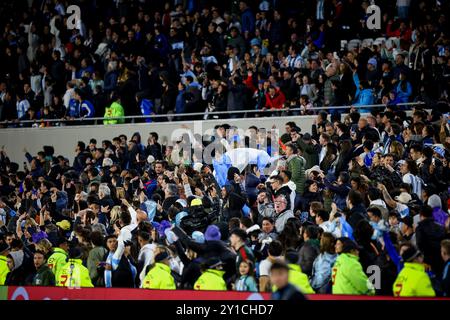 Buenos Aires, Argentina. 05th Sep, 2024. Argentina fans seen during the match between Argentina and Chile as part of Fifa World Cup 2026 Qualifiers at Estadio Mas Monumental. Final score: Argentina 3 - 0 Chile Credit: SOPA Images Limited/Alamy Live News Stock Photo