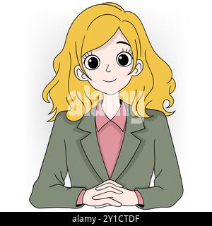 Vector illustration of a news anchor delivering a live traffic alert ...