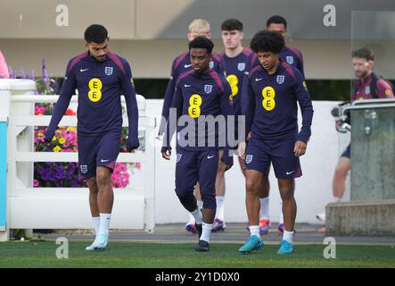 England's Angel Gomes during a training session at St George's Park ...