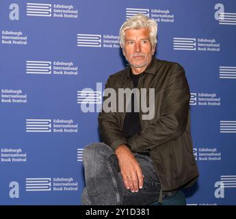 Norwegian author writer Karl Ove Knausgard at Edinburgh International Book Festival, Scotland, UK Stock Photo