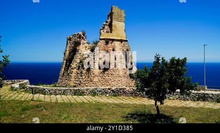 Torre Nasparo, Adriatic coast of Salento, Lecce,Puglia,Italy Stock Photo