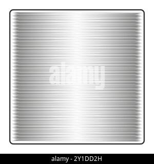 Abstract lined gradient background. Horizontal black stripes. Fading light effect in the center. Minimal vector design. Stock Vector