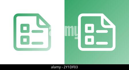 Minimal gradient to do list note icon. Back to school. Vector illustration, flat design Stock Vector