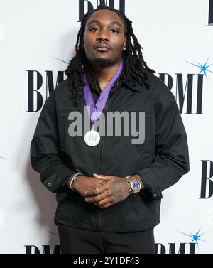 Los Angeles, USA. 05th Sep, 2024. ThatBossEvan arrives at the 2024 BMI R&B/Hip-Hop Awards held at the Fairmont Century Plaza in Los Angeles, CA on Thursday, ?September 5, 2024. (Photo By Sthanlee B. Mirador/Sipa USA) Credit: Sipa USA/Alamy Live News Stock Photo