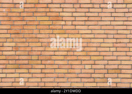 Background from a wall made of orange clinker bricks Stock Photo