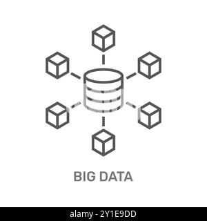 Conceptual Illustration of Big Data Management and Storage Systems for Enhanced Decision Making Stock Vector