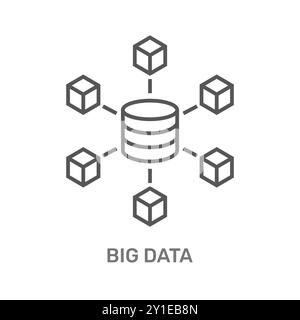 Conceptual Illustration of Big Data Management and Storage Systems for Enhanced Decision Making Stock Vector