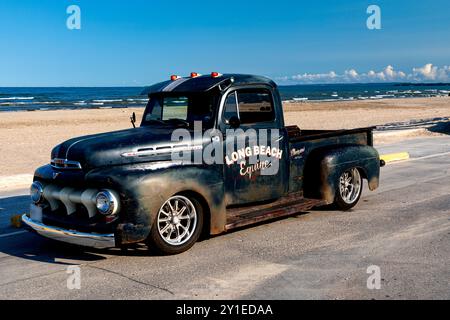 1951 Mercury Pickup Truck on pavement. Stock Photo