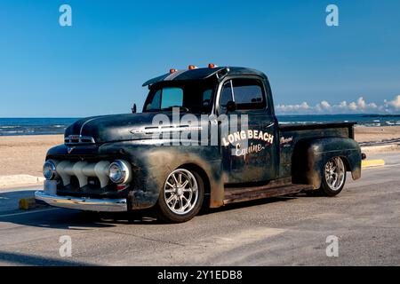 1951 Mercury Pickup Truck on pavement. Stock Photo