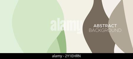Abstract Colorful Liquid Horizontal Banner Background. Fluid Modern Minimal Layout Creative Cover Design for Corporate Header, Branding, Poster, Slide Stock Vector