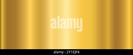 Metallic gradients with highlights. Golden metal gradient effects for the design of text and bulletin boards, infographics. Stock Vector