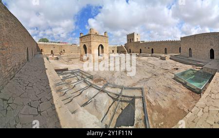 The Baku Ateshgah  'Fire Temple of Baku' in Baku, Azerbaijan. Stock Photo