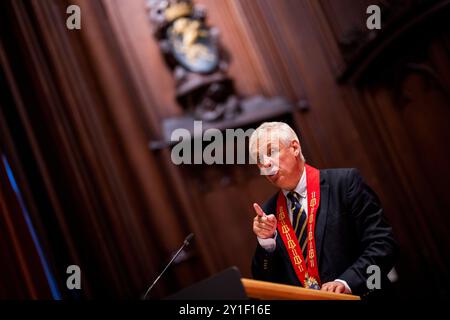 Brussels, Belgium. 06th Sep, 2024. FOCUS COVERAGE REQUESTED TO BELGA A picture taken during the opening of the 'Belgian Beer Weekend 2024' beer festival at the Grote Markt - Grand-Place square in the city center of Brussels on Friday 06 September 2024. BELGA PHOTO JASPER JACOBS Credit: Belga News Agency/Alamy Live News Stock Photo