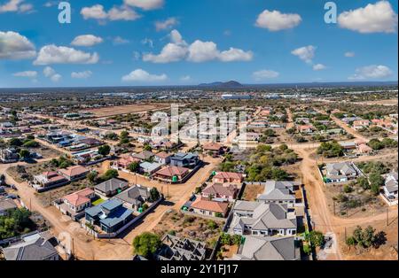 aerial Gaborone, new developments in Gaborone North neighborhood Stock Photo