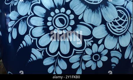 Polish ethnic patterns with floral theme Stock Photo
