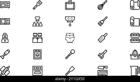 Recipes icons High-Quality Vector Icons Collection with Editable Stroke ...