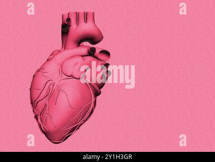 Heart, illustration. Stock Photo