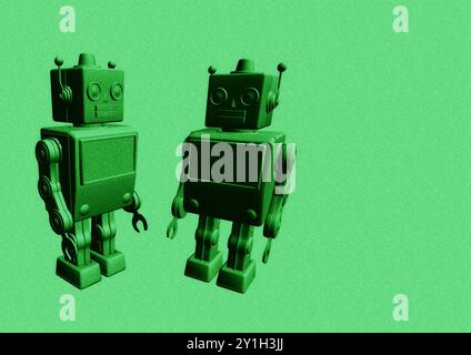 Baby robot, conceptual illustration. Stock Photo