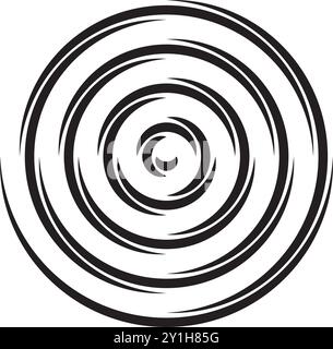 Spiral element icon illustration design Stock Vector