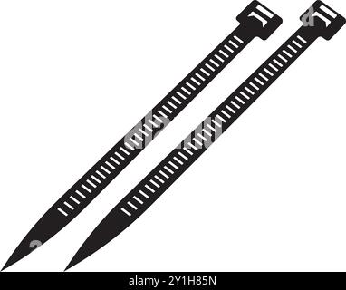 Cable tie icon illustration element design Stock Vector