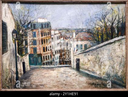 Maurice Utrillo (1883-1955), Rue du Mont-Cenis, 1914, Musee de L