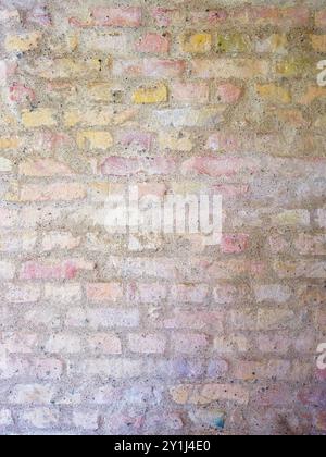 Pale brick wall background texture. Stock Photo