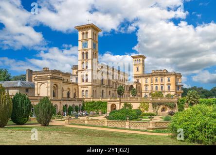 Rear of Osborne House, East Cowes, Isle of Wight, England, UK Stock Photo