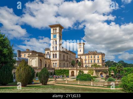 Rear of Osborne House, East Cowes, Isle of Wight, England, UK Stock Photo