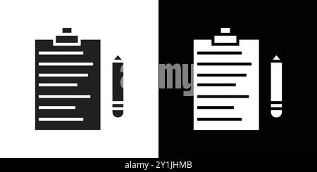 assesment icon simple flat vector symbol outline collection set logo Stock Vector