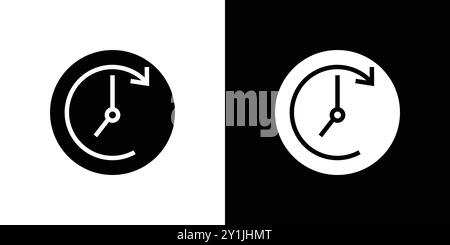 counterclockwise rotation icon simple flat vector symbol outline collection set logo Stock Vector