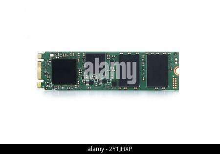 Solid State Drive isolated. ssd on white background. High quality photo Stock Photo