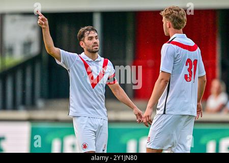 Groesbeek, Netherlands. 07th Sep, 2024. GROESBEEK, 07-09-2024, Sportpark Zuid, Betnation Divisie. Dutch Tweede Divisie football season 2024/2025. AFC Player Milan Hoek during the match de Treffers - AFC. Credit: Pro Shots/Alamy Live News Stock Photo