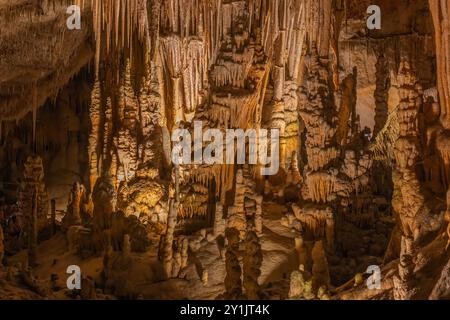 view of cuevas del drach on Mallorca Stock Photo