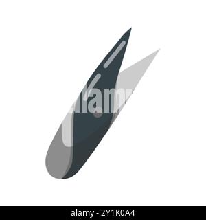 vector thread cutter. Flat illustration of sewing cutter. fabric cutter isolated on white background Stock Vector