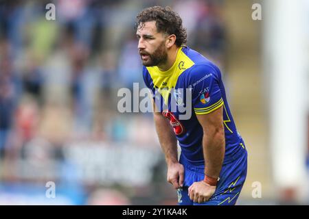 Warrington, UK. 07th Sep, 2024. Toby King of Warrington Wolves during the Betfred Super League Round 25 match Warrington Wolves vs St Helens at Halliwell Jones Stadium, Warrington, United Kingdom, 7th September 2024 (Photo by Gareth Evans/News Images) in Warrington, United Kingdom on 9/7/2024. (Photo by Gareth Evans/News Images/Sipa USA) Credit: Sipa USA/Alamy Live News Stock Photo