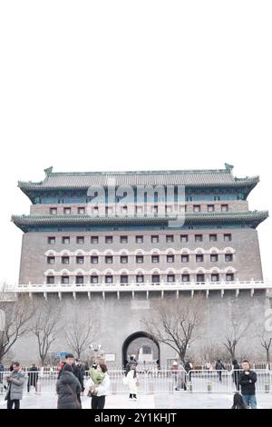 Zhengyangmen, Iconic gatehouse originally buit in 1419 as part of Beijing's city wall Stock Photo