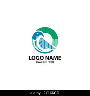 letter O bird logo design vector Stock Vector
