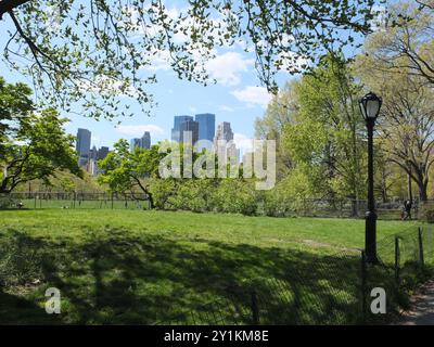 New York, NY, USA - 04-13-2012: in Central Park on a sunny spring day Stock Photo