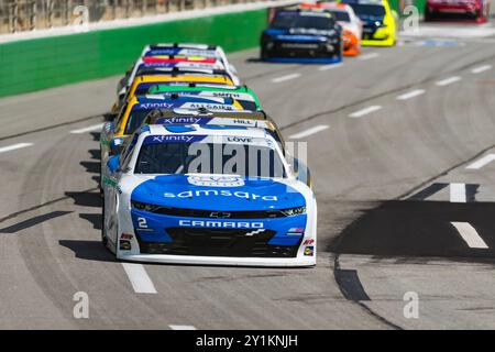 Hampton, Ga, USA. 7th Sep, 2024. NASCAR Xfinity Series driver, JESSE LOVE (2) races through the turns during the Focused Health 250 at Atlanta Motor Speedway in Hampton, GA. (Credit Image: © Walter G. Arce Sr./ASP via ZUMA Press Wire) EDITORIAL USAGE ONLY! Not for Commercial USAGE! Credit: ZUMA Press, Inc./Alamy Live News Stock Photo