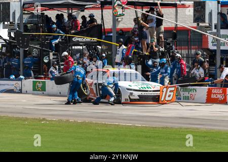 Hampton, Ga, USA. 7th Sep, 2024. AJ ALLMENDINGER (16) comes down pit road for service during the Focused Health 250 at Atlanta Motor Speedway in Hampton, GA. (Credit Image: © Walter G. Arce Sr./ASP via ZUMA Press Wire) EDITORIAL USAGE ONLY! Not for Commercial USAGE! Credit: ZUMA Press, Inc./Alamy Live News Stock Photo