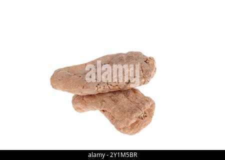 Tianma is isolated on a white background, with Chinese herbal medicine Stock Photo