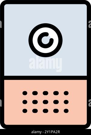 Humidifier Device color Icon. Electronic Appliance Air Purifier Concept Flat Pictogram. Ventilation Technology Illustration. Simple Vector Isolated On Stock Vector