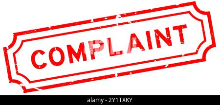 Grunge red complaint word rubber seal stamp on white background Stock Vector