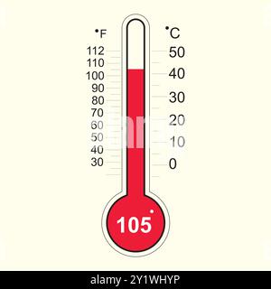 Vector Thermometer Design Stock Vector