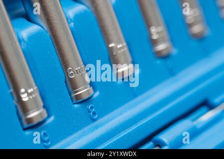 hex socket set, close up Stock Photo