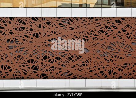 Decorative pattern on facade in the Tijuca neighborhood, Rio de Janeiro, Brazil Stock Photo