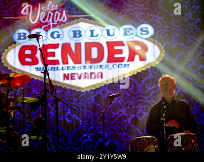 Las Vegas, NV, USA. 7th Sep, 2024. ***HOUSE COVERAGE*** Bill Murray performs with Blood Brothers Mike Zito and Albert Castiglia at the 2024 Big Blues Bender Music Festival at Westgate Las Vegas Resort & Casino in Las vegas, NV on September 7, 2024. Credit: Erik Kabik Photography/Media Punch/Alamy Live News Stock Photo